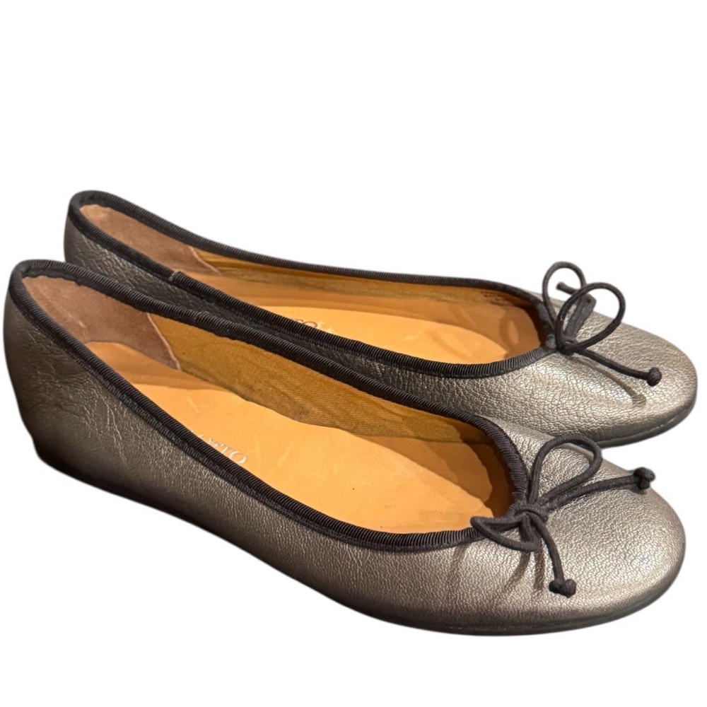 Franco Sarto Metallic Silver Ballet Flats 6.5